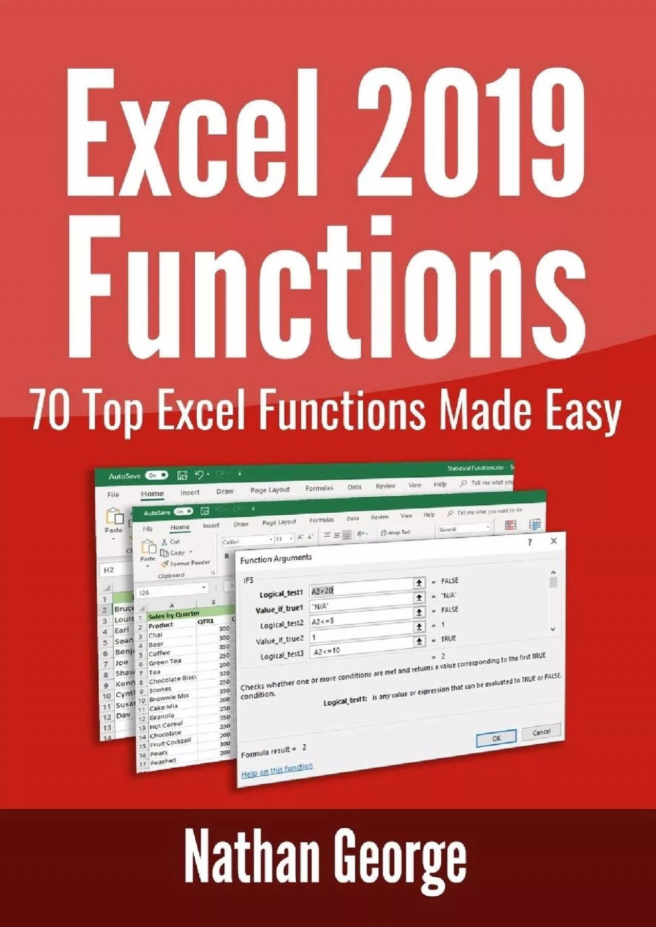 (BOOK)-Excel 2019 Functions: 70 Top Excel Functions Made Easy (Excel 2019 Mastery)