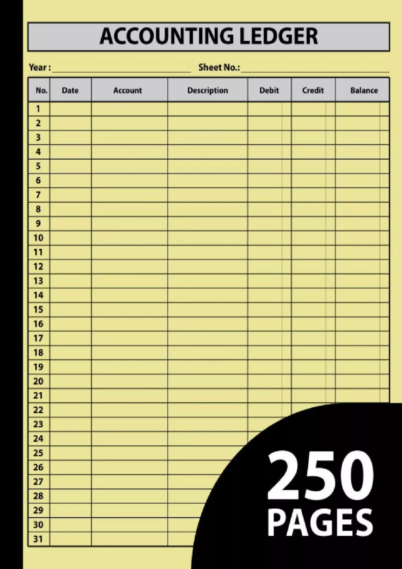 (BOOS)-Accounting Ledger Book: Large & Simple Bookkeeping log for Small Business and Home