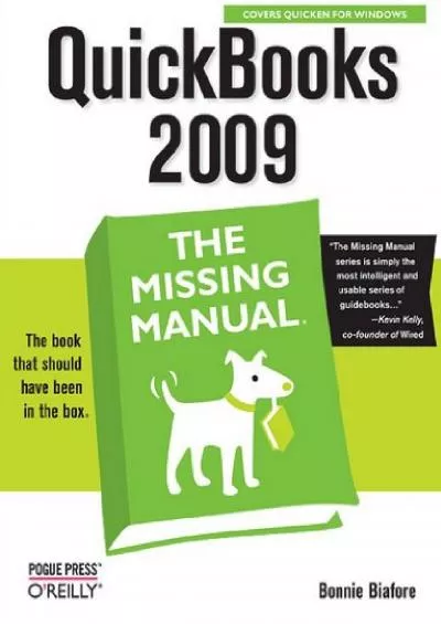 (EBOOK)-QuickBooks 2009: The Missing Manual
