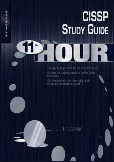 [READING BOOK]-Eleventh Hour CISSP: Study Guide (Syngress Eleventh Hour)