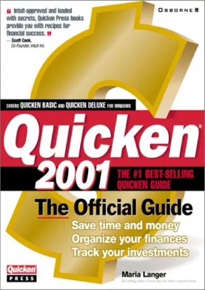 (BOOS)-Quicken 2001: The Official Guide