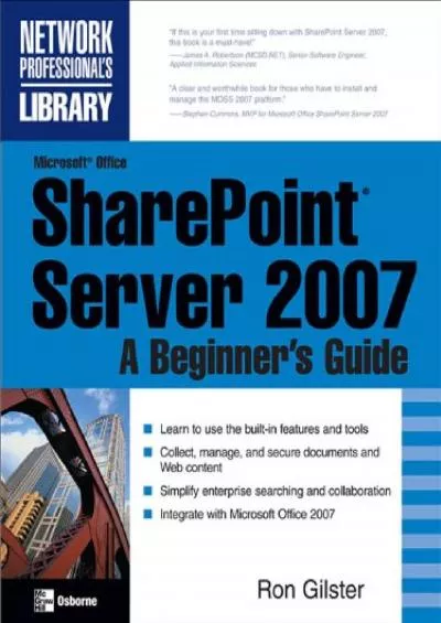 (BOOS)-Microsoft® Office SharePoint® Server 2007: A Beginner\'s Guide