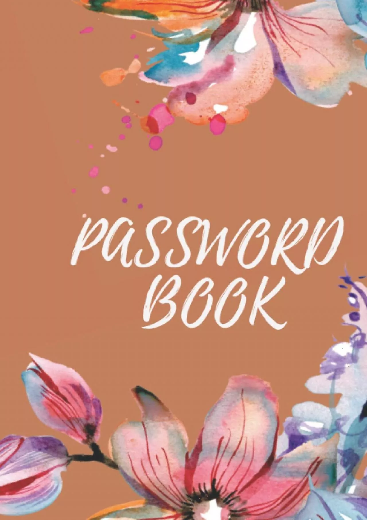 (BOOS)-Password book: HARDCOVER Password Journal, Keeper Log Book With A-Z Alphabetical