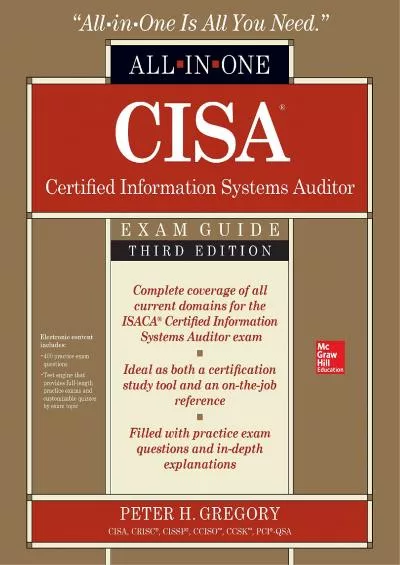 [eBOOK]-CISA Certified Information Systems Auditor All-in-One Exam Guide, Third Edition