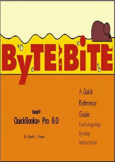 (READ)-ByTE by BiTE: QuickBooks Pro 6