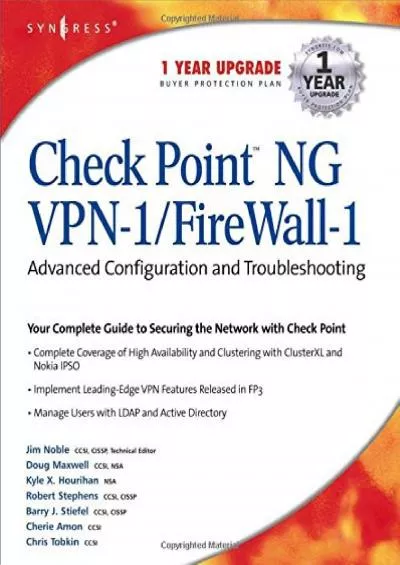 [PDF]-CheckPoint NG VPN 1/Firewall 1: Advanced Configuration and Troubleshooting