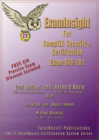 [eBOOK]-ExamInsight For CompTIA Security+ Certification Exam SY0-101