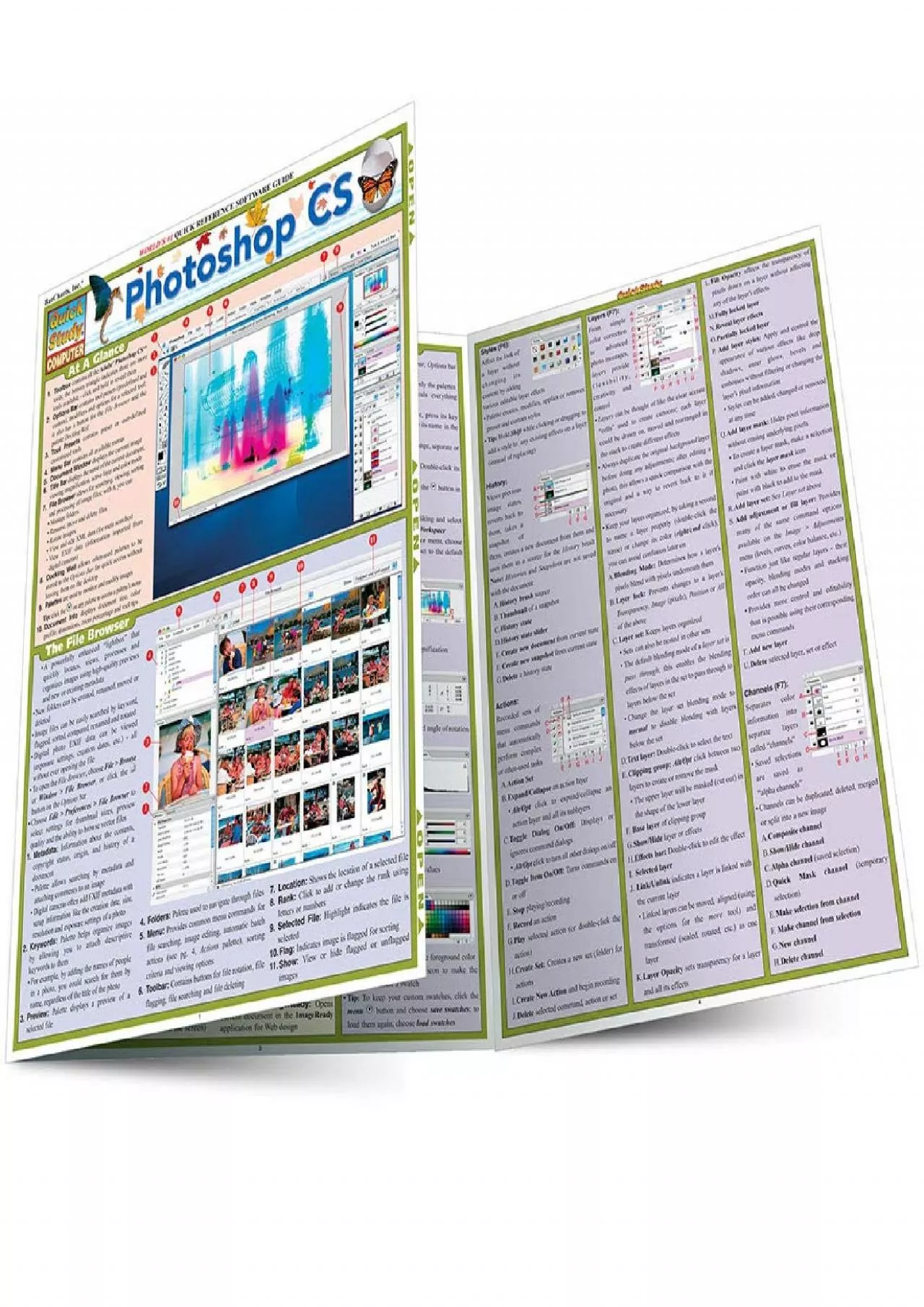 PDF-(BOOK)-Photoshop Cs (Laminated Reference Guide Quick Study Computer)