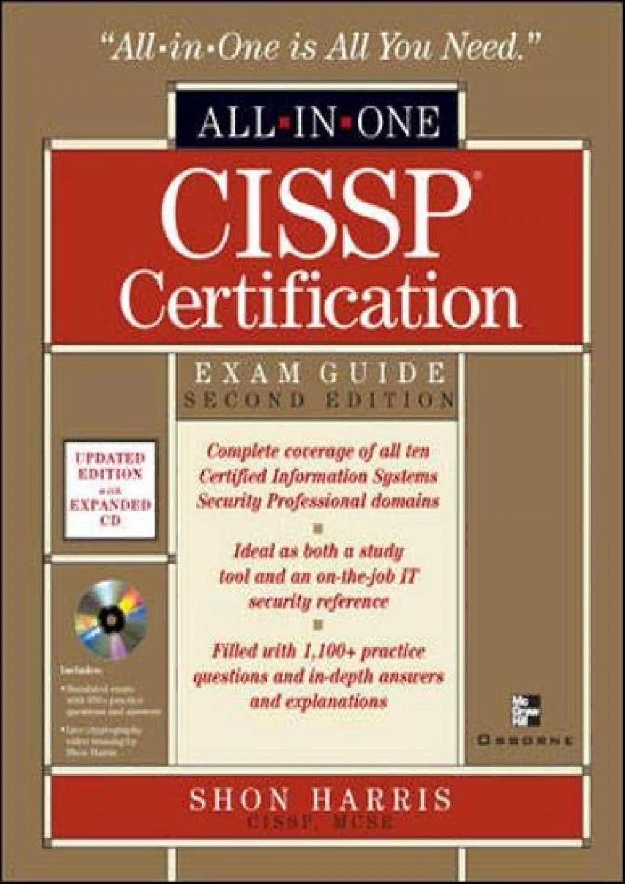 PDF-[FREE]-CISSP Certification: Exam Guide, 2nd Edition (All-in-One) (Book CD)