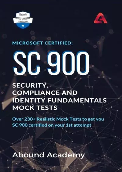 [READ]-Microsoft Certified: SC 900 Security, Compliance and Identity Fundamentals Mock