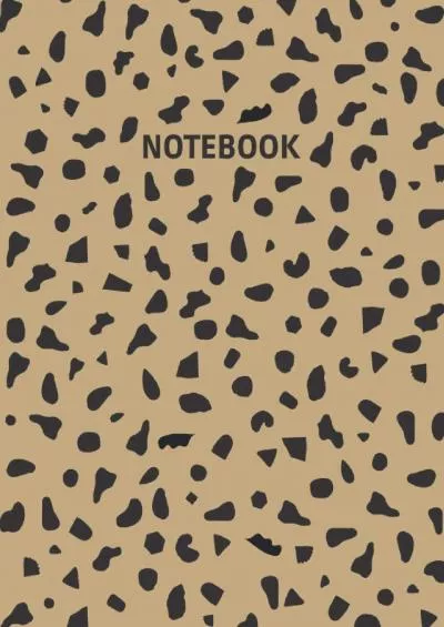 (EBOOK)-Notebook: Leopard Print Composition Notebook - Wide Ruled 110 Pages - Large 8.5