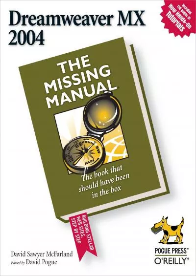 (EBOOK)-Dreamweaver MX 2004: The Missing Manual