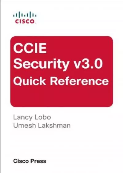 [eBOOK]-CCIE Security v3.0 Quick Reference