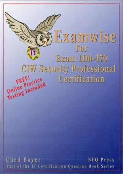 [DOWLOAD]-ExamWise For Exam 1D0-470 CIW Security Professional Certification (With Online Exam) (Examwise S)