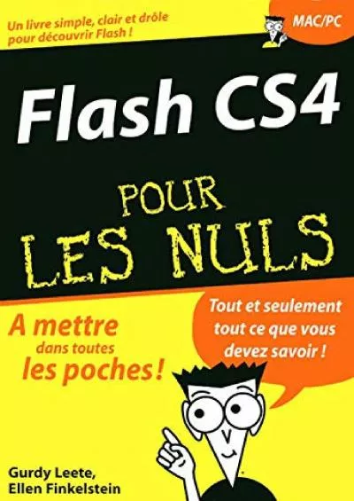 (BOOS)-Flash CS4 Poche Pour les nuls (French Edition)