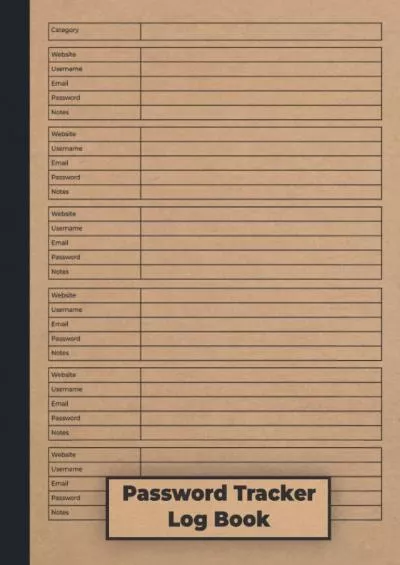 [READ]-Password Tracker Log Book: Password log book | Username and Password Tracker With
