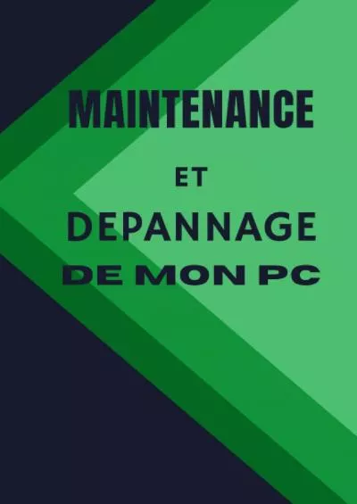 [FREE]-Maintenance et nettoyage de pc (French Edition)