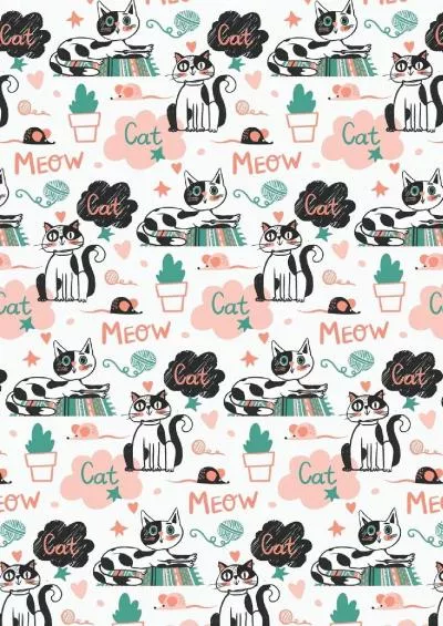 [FREE]-Meow Meow: Internet Password Logbook Large Print With Tabs | Cat Pattern Cover