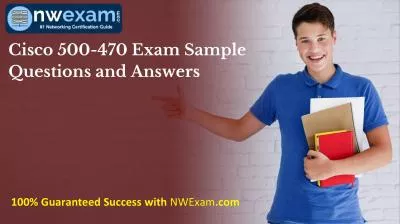 Cisco 500-470 Certification Exam Sample Questions and Answers