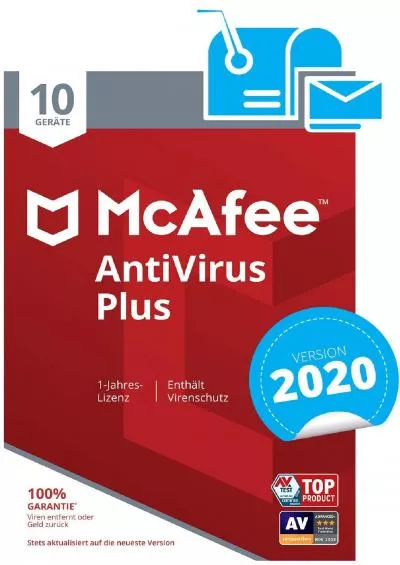 [BEST]-McAfee AntiVirus Plus 10 Device (Code in a Box). Für Windows Vista/7/8/8.1/10/MAC/Android/iOs
