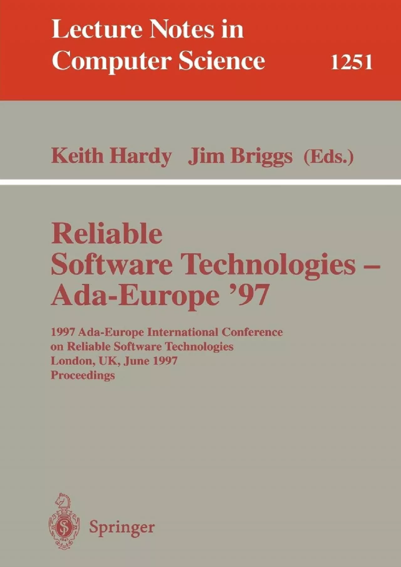 [eBOOK]-Reliable Software Technologies - Ada-Europe \'97: 1997 Ada-Europe International