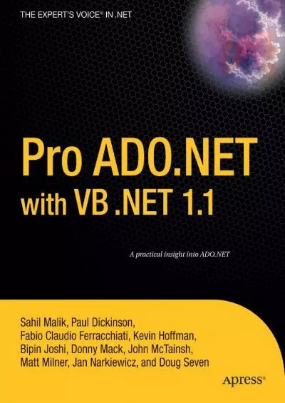 [eBOOK]-Pro ADO.NET with VB .NET 1.1