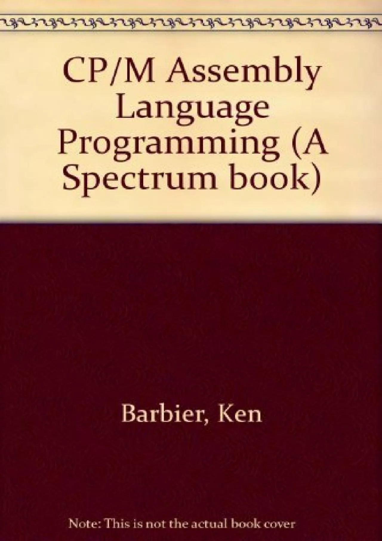 [READ]-CP/M Assembly Language Programming