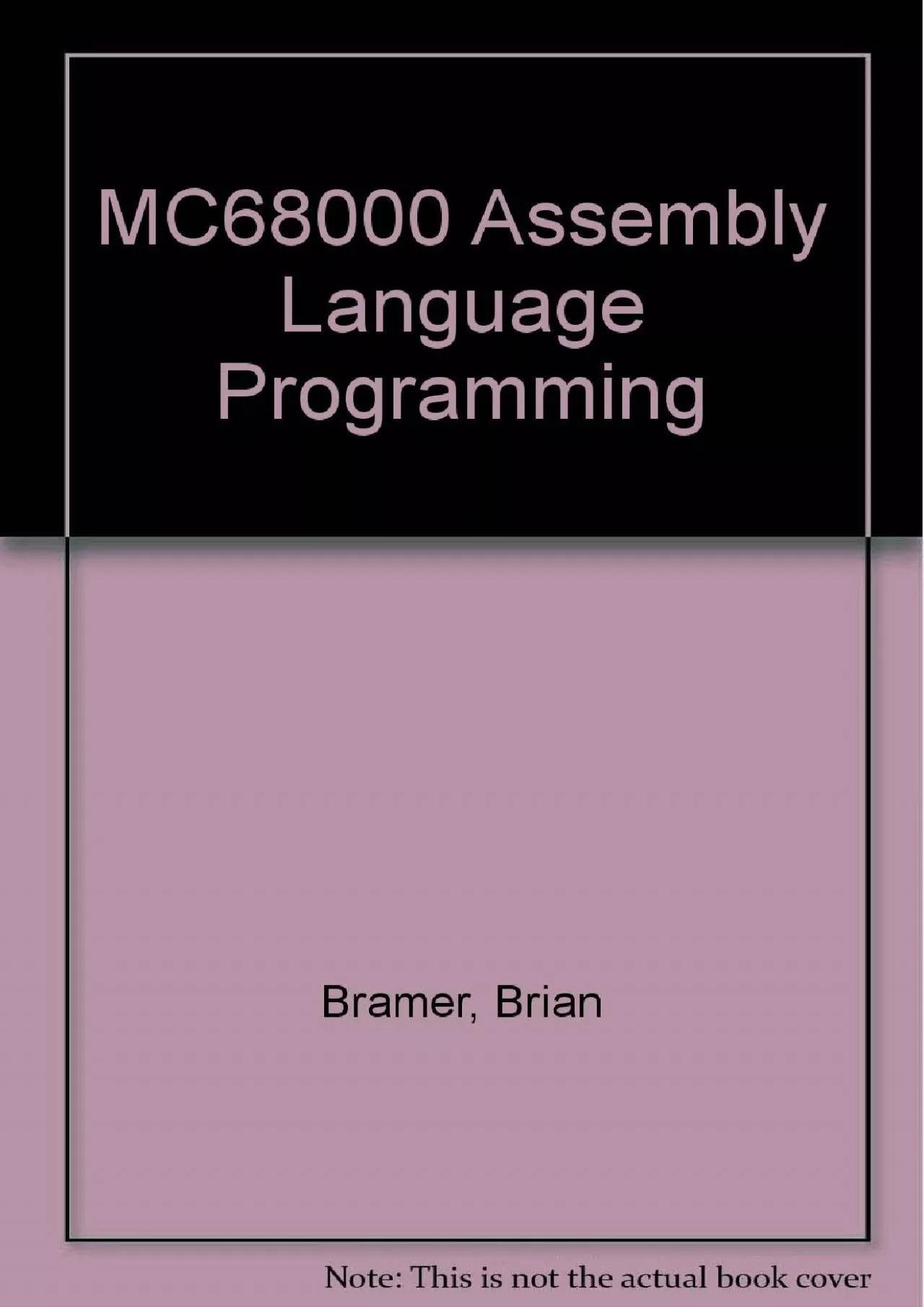 PDF-[BEST]-MC68000 assembly language programming