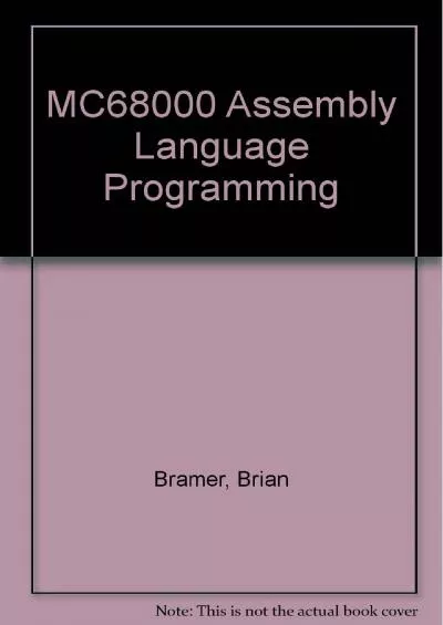 [BEST]-MC68000 assembly language programming