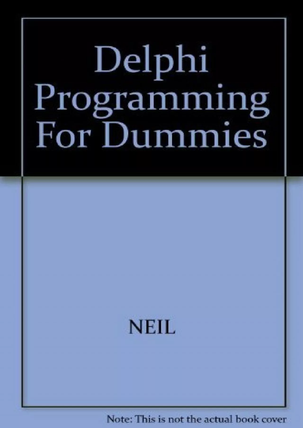 PDF-[eBOOK]-Delphi Programming for Dummies