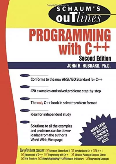 [eBOOK]-Schaum\'s Outline of Programming with C++