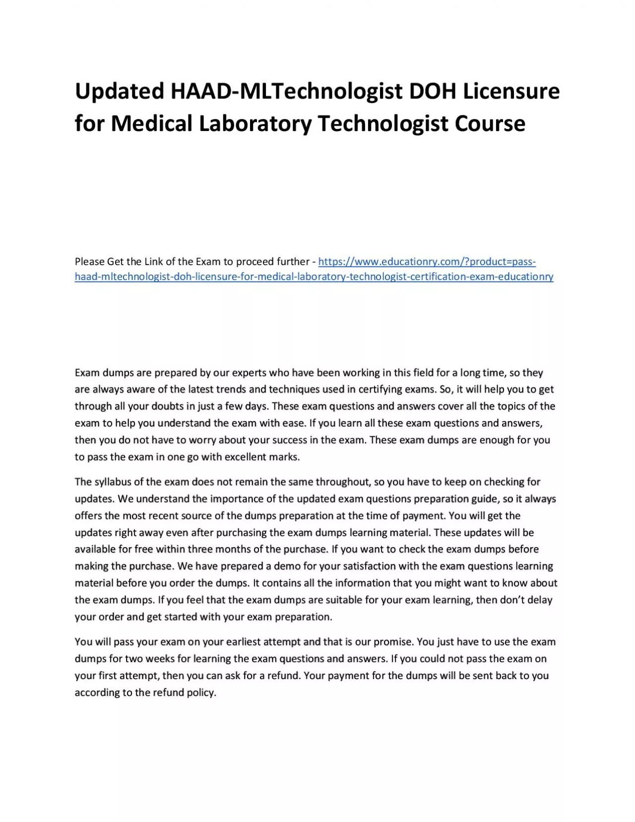 PDF-Updated HAAD-MLTechnologist DOH Licensure for Medical Laboratory Technologist Practice