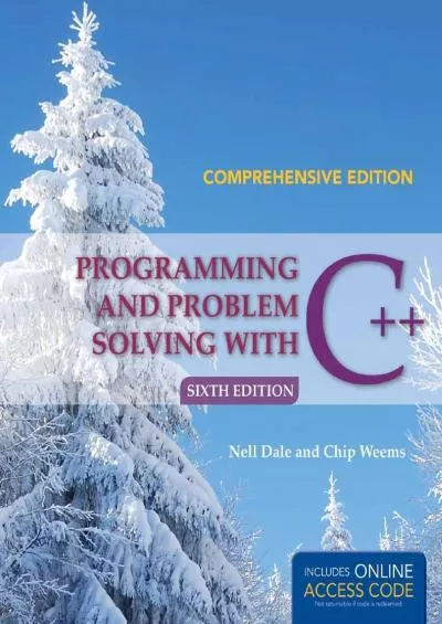 [FREE]-Programming and Problem Solving with C++: Comprehensive