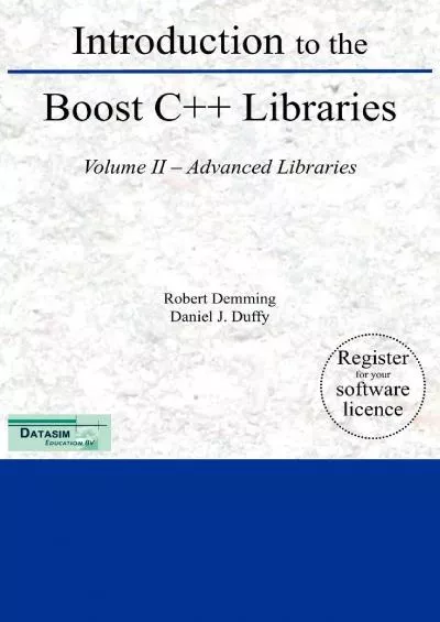 [READ]-Introduction to the Boost C++ Libraries Volume II - Advanced Libraries