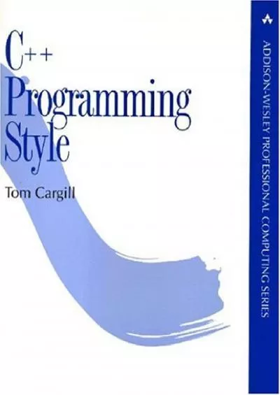 [DOWLOAD]-C++ Programming Style