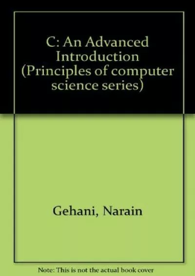 [PDF]-C: An advanced introduction (Principles of computer science series)