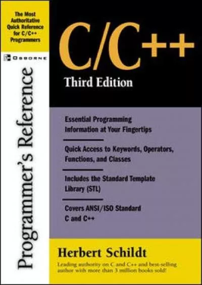 [BEST]-C/C++ Programmer\'s Reference, Third Edition