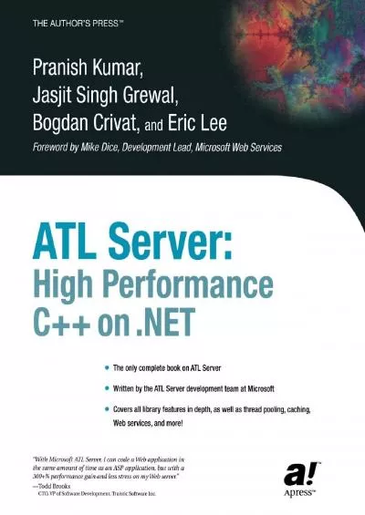 [DOWLOAD]-ATL Server: High Performance C++ on .NET