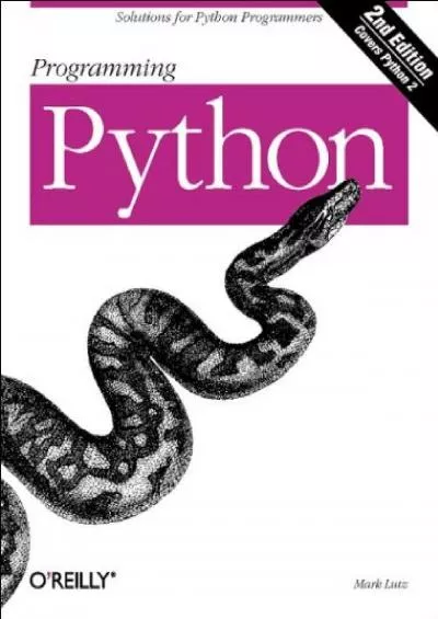[PDF]-Programming Python, Second Edition with CD