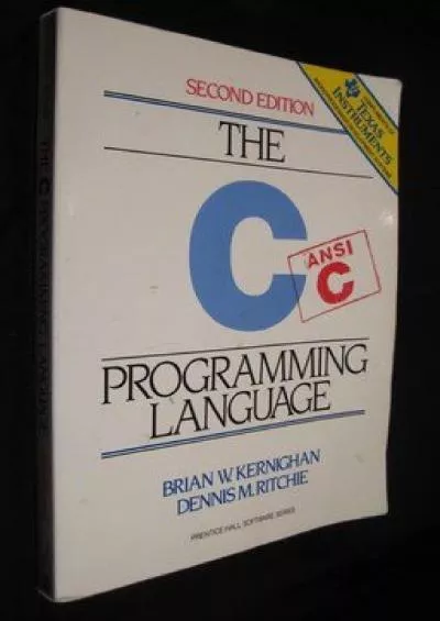 [READING BOOK]-C Programming Language: ANSI C