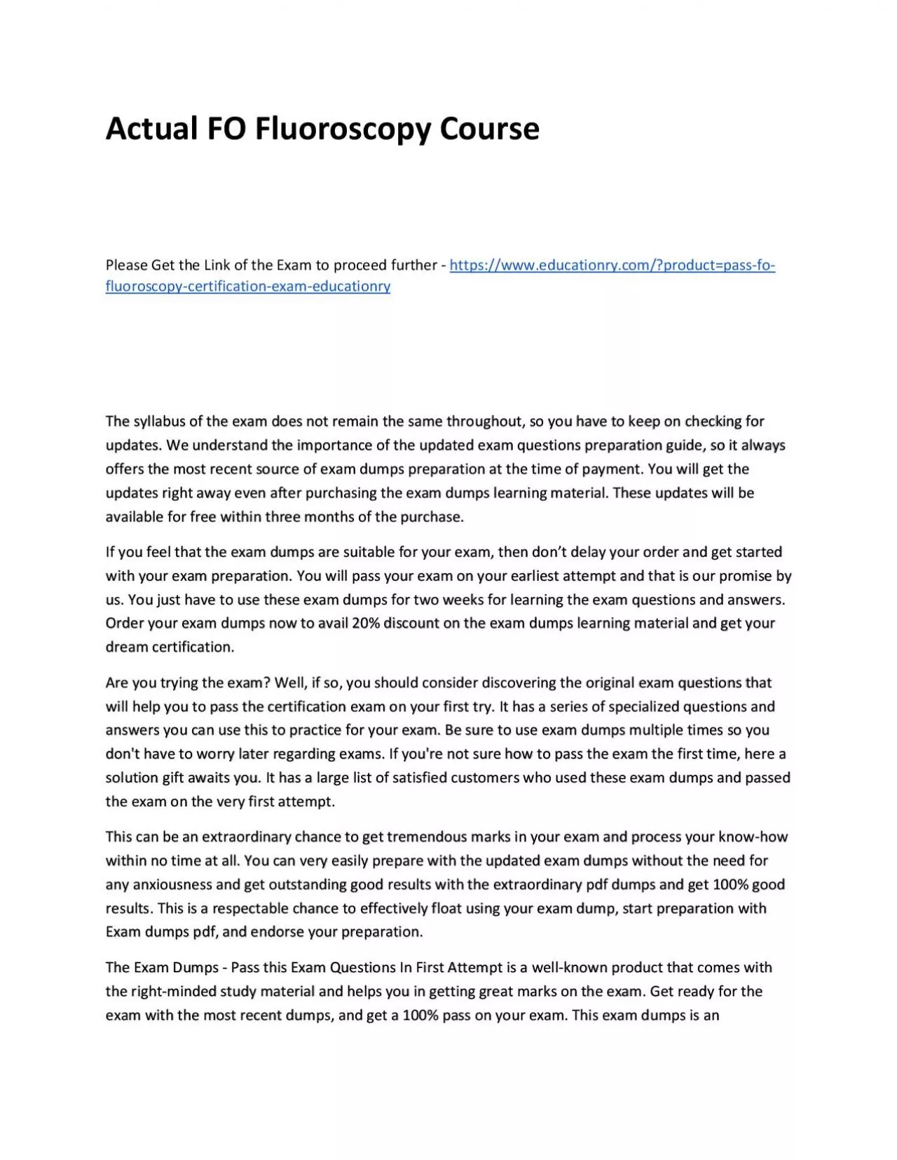 PDF-Actual FO Fluoroscopy Practice Course