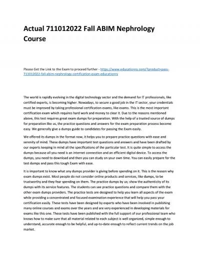 Actual 711012022 Fall ABIM Nephrology Practice Course