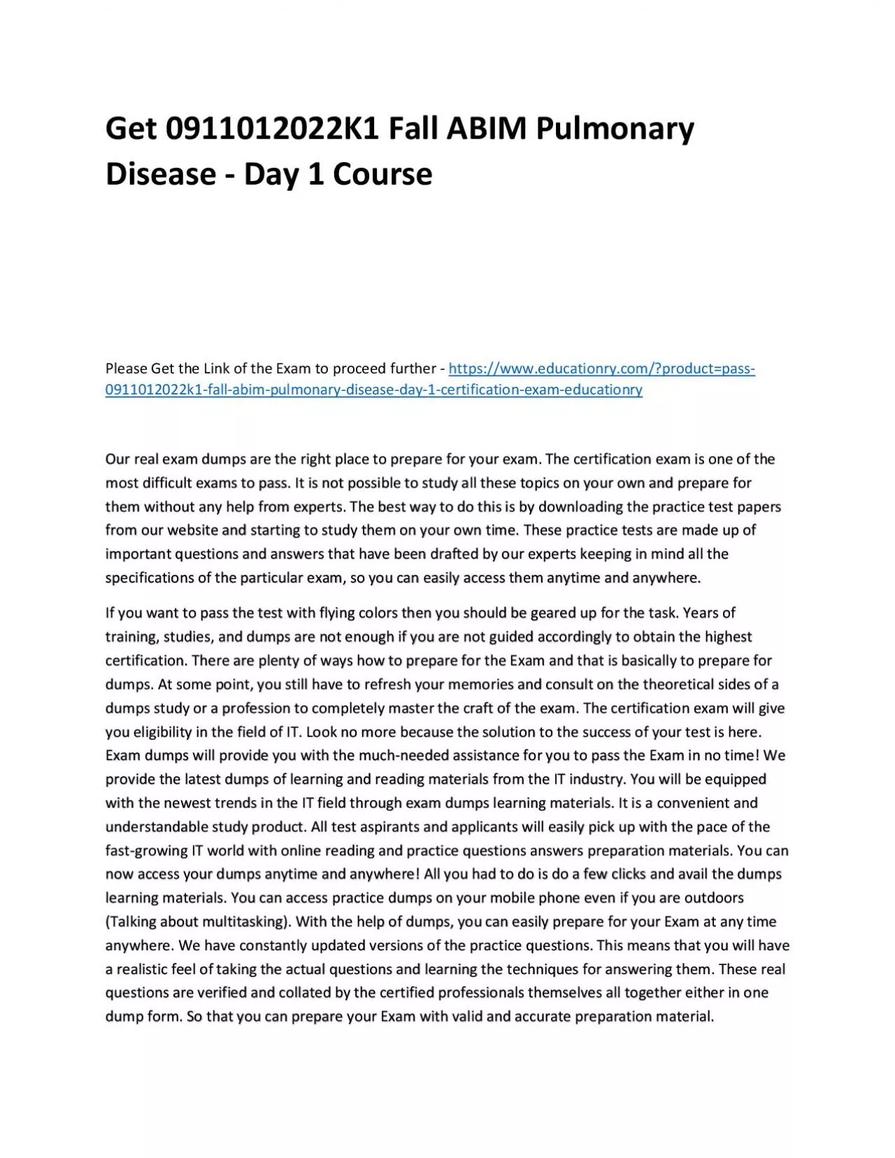 PDF-Get 0911012022K1 Fall ABIM Pulmonary Disease - Day 1 Practice Course