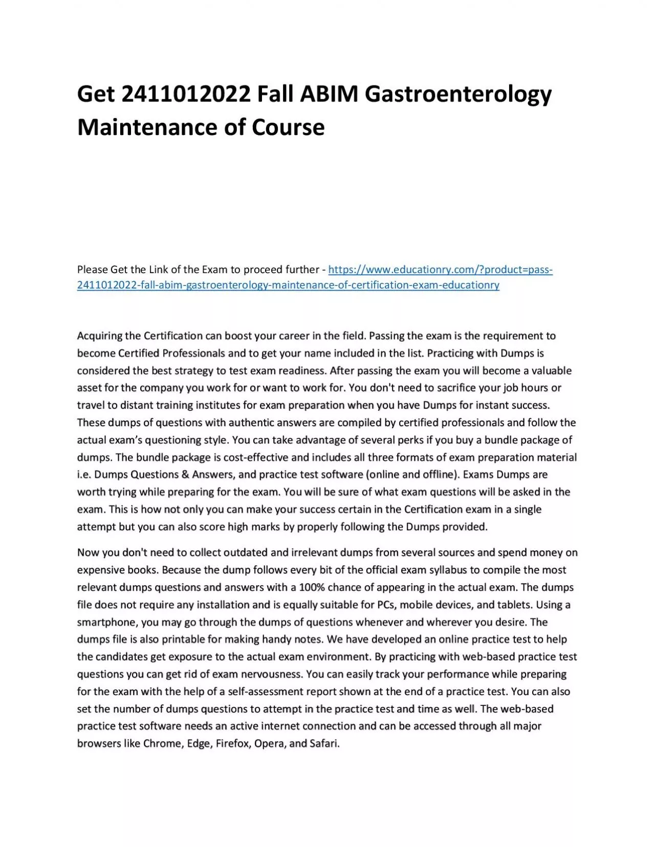 PDF-Get 2411012022 Fall ABIM Gastroenterology Maintenance of Practice Course