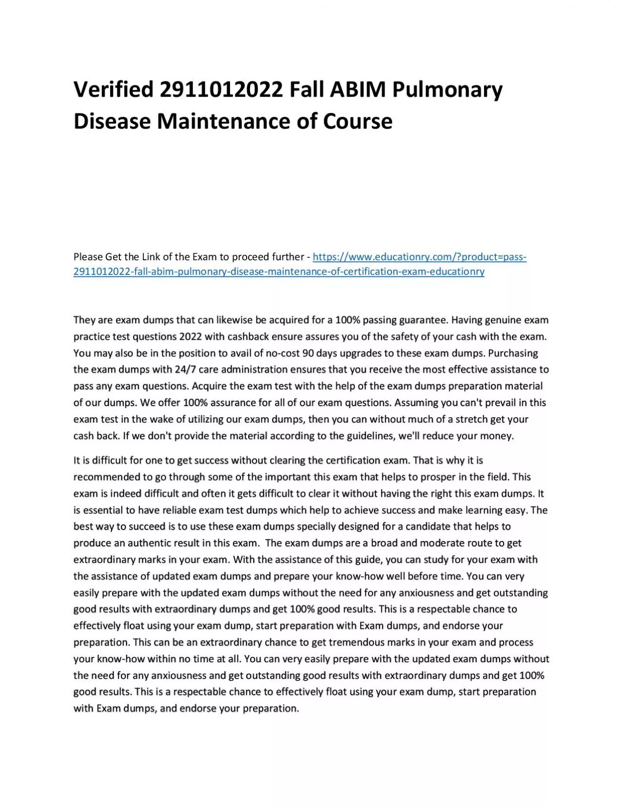 PDF-Verified 2911012022 Fall ABIM Pulmonary Disease Maintenance of Practice Course