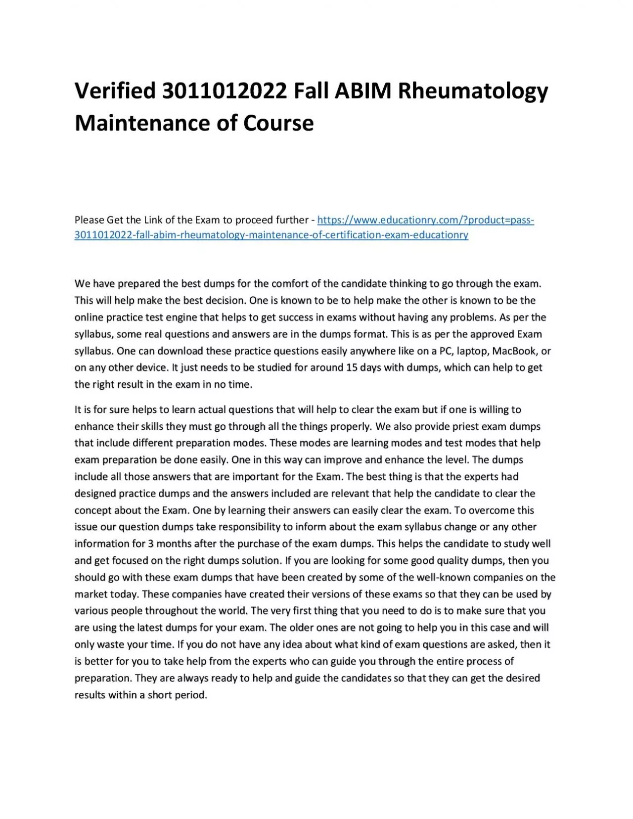 PDF-Verified 3011012022 Fall ABIM Rheumatology Maintenance of Practice Course