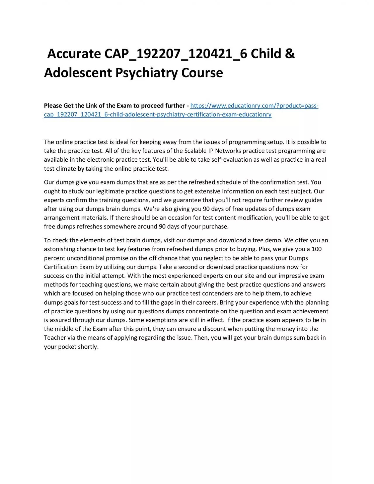 PDF-Accurate CAP_192207_120421_6 Child & Adolescent Psychiatry Practice Course