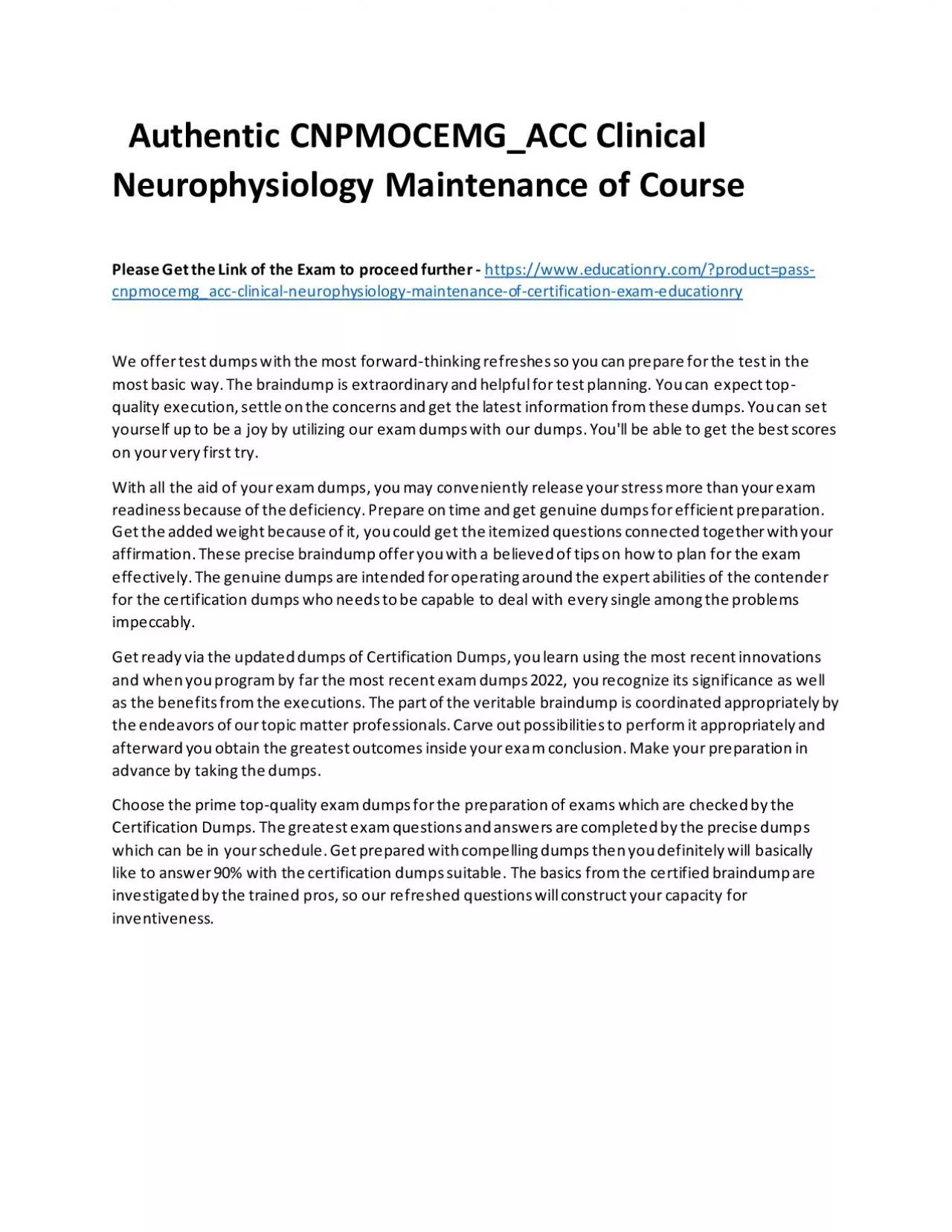 PDF-Authentic CNPMOCEMG_ACC Clinical Neurophysiology Maintenance of Practice Course