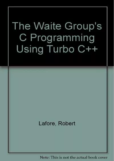 [FREE]-Waite Group\'s Turbo C Programming for the PC