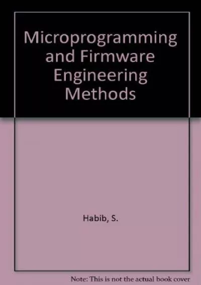 [BEST]-Microprogramming and firmware engineering methods